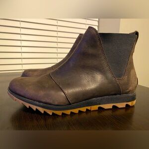 Sorel Women Chelsea Boots Harlow Chelsea US 10 Blackened Brown Leather